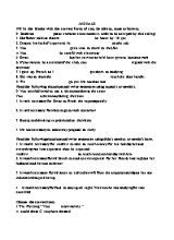 Một số bài tập Tiếng Anh Lớp 11